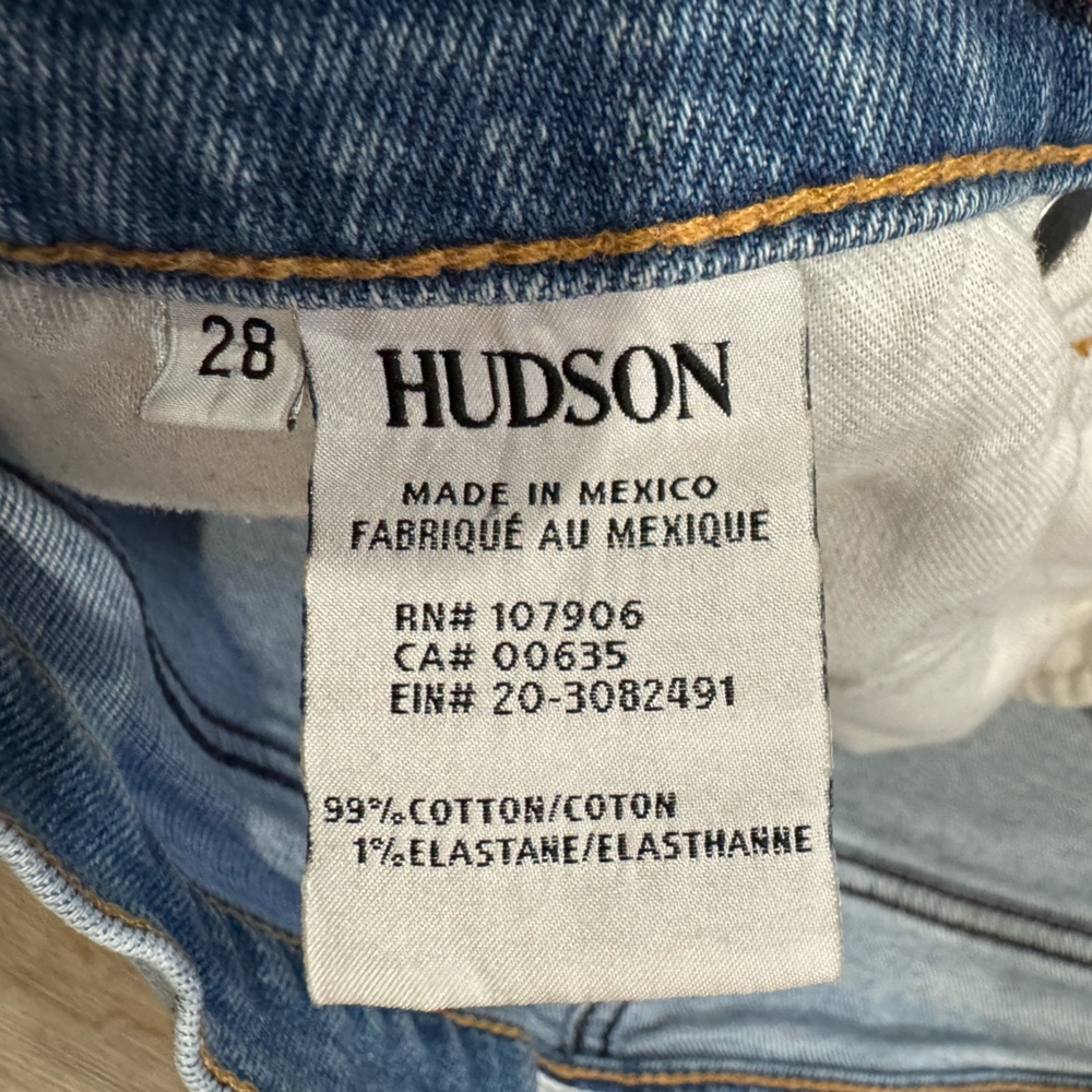 Hudson Jeans Blue Denim with Orange Stitching - Picture 3 of 5
